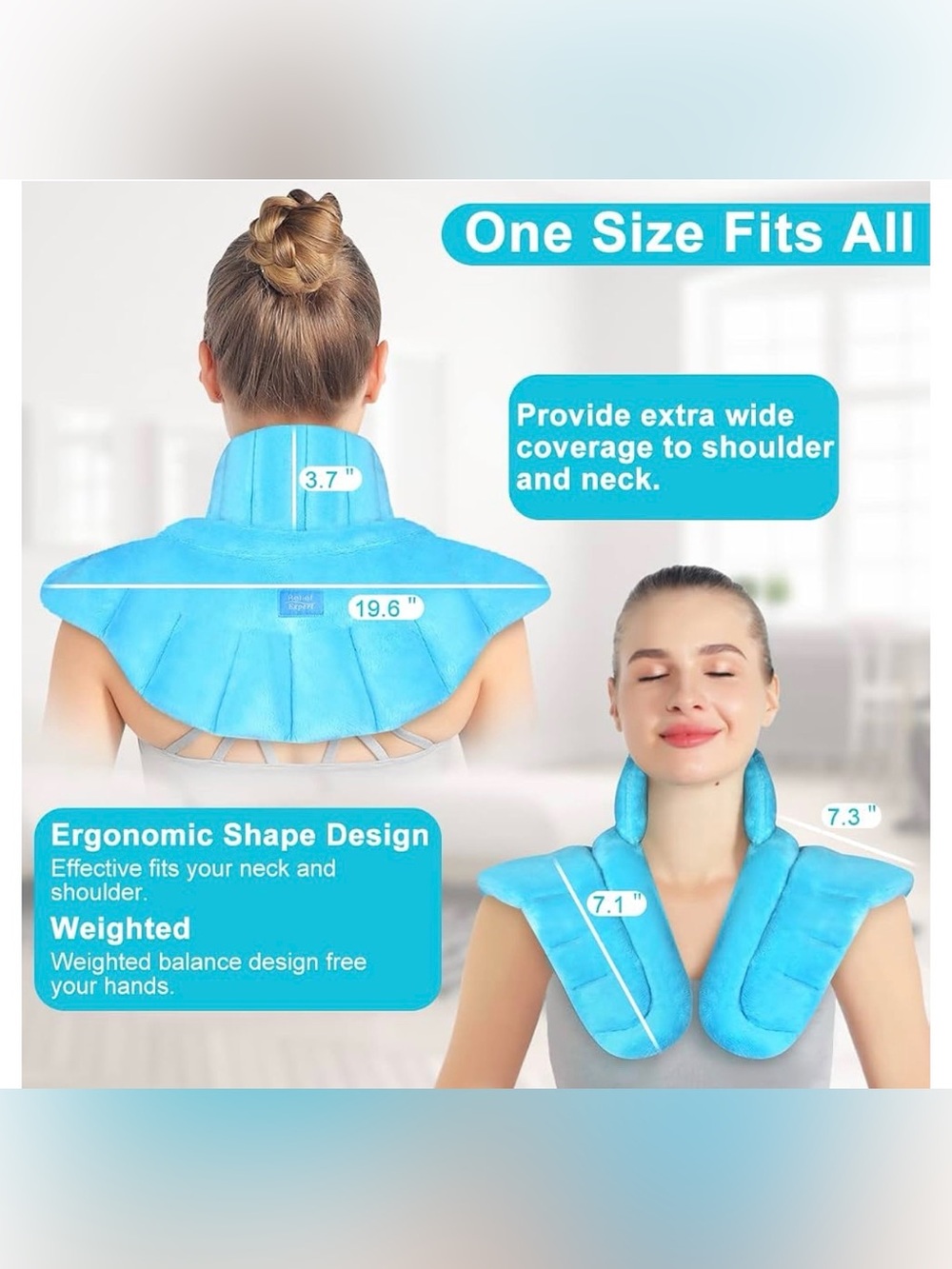 🌟CLEARANCE🌟 NIB Relief Expert Microwavable XL Neck and Shoulder Wrap